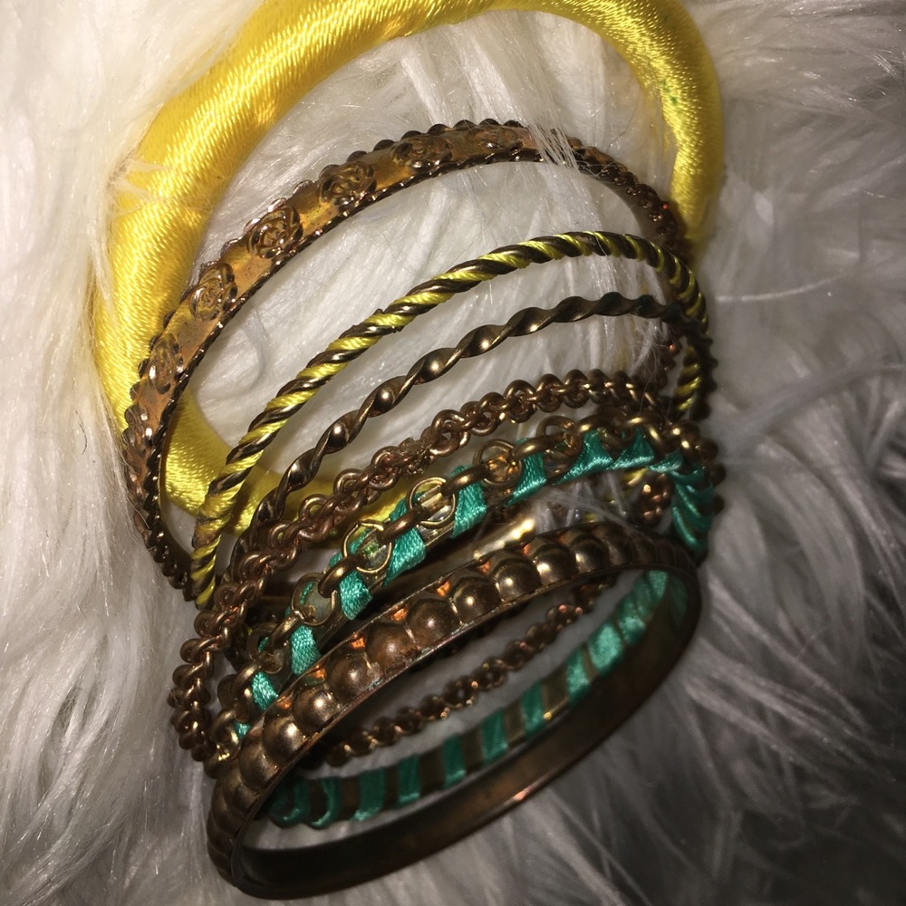 Cuban inspired bracelets ensemble